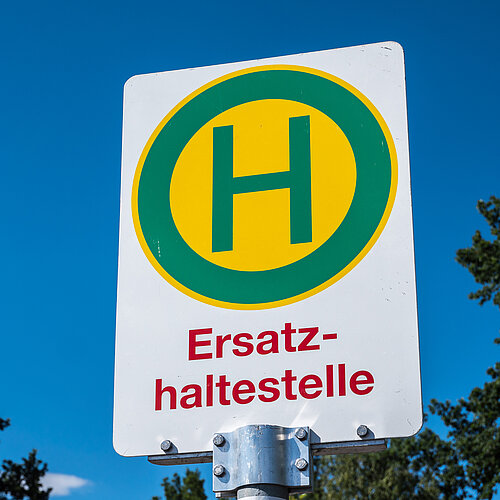 Symbolbild Ersatzhaltestelle